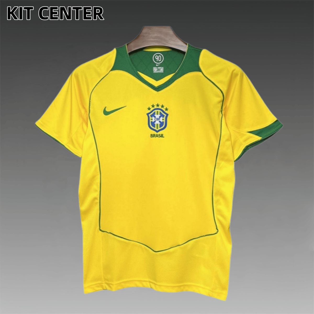 2004 Brazil Home Retro Football Shirt
