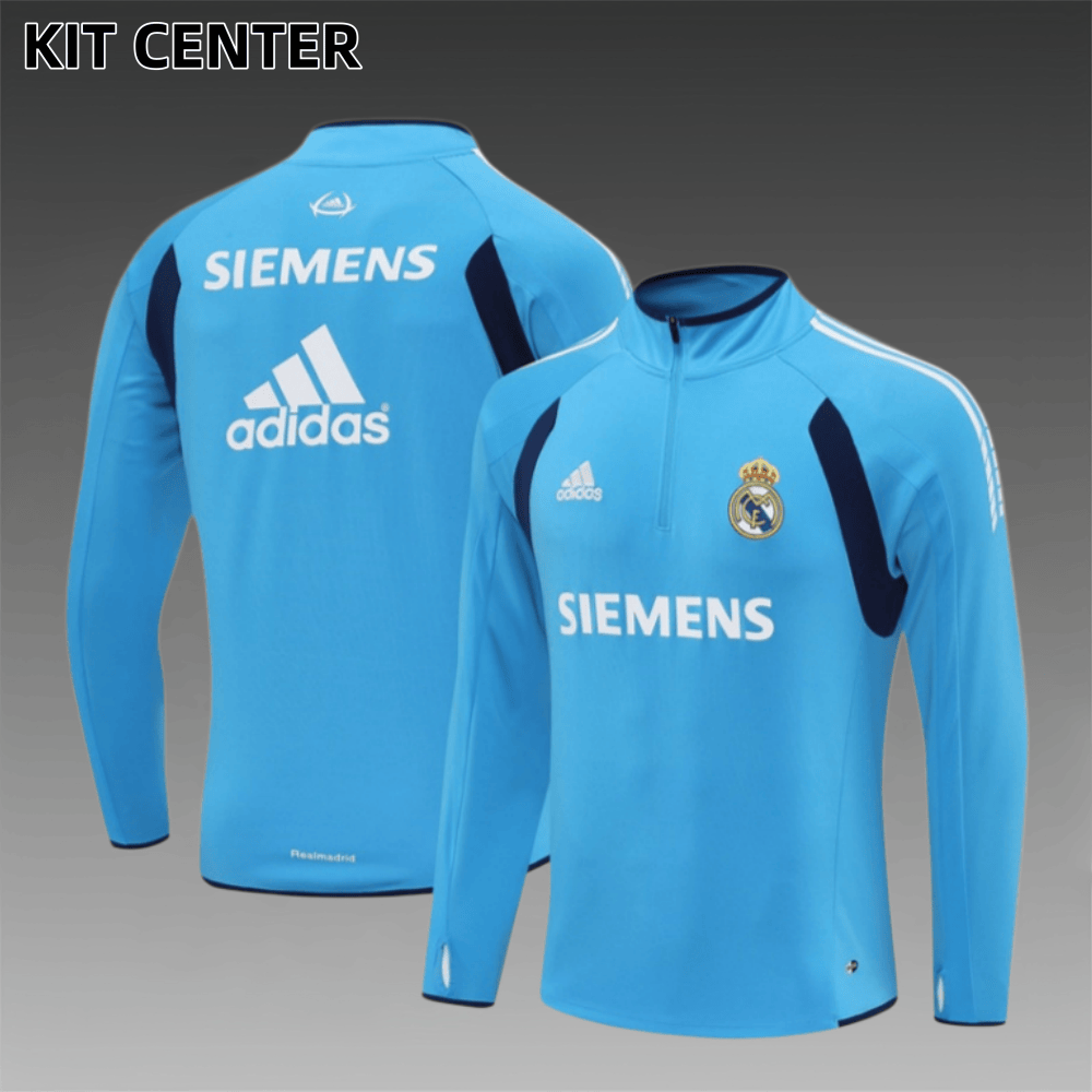 05/06 Real Madrid Retro Training Uniform Long- Sleeve Football Shirt