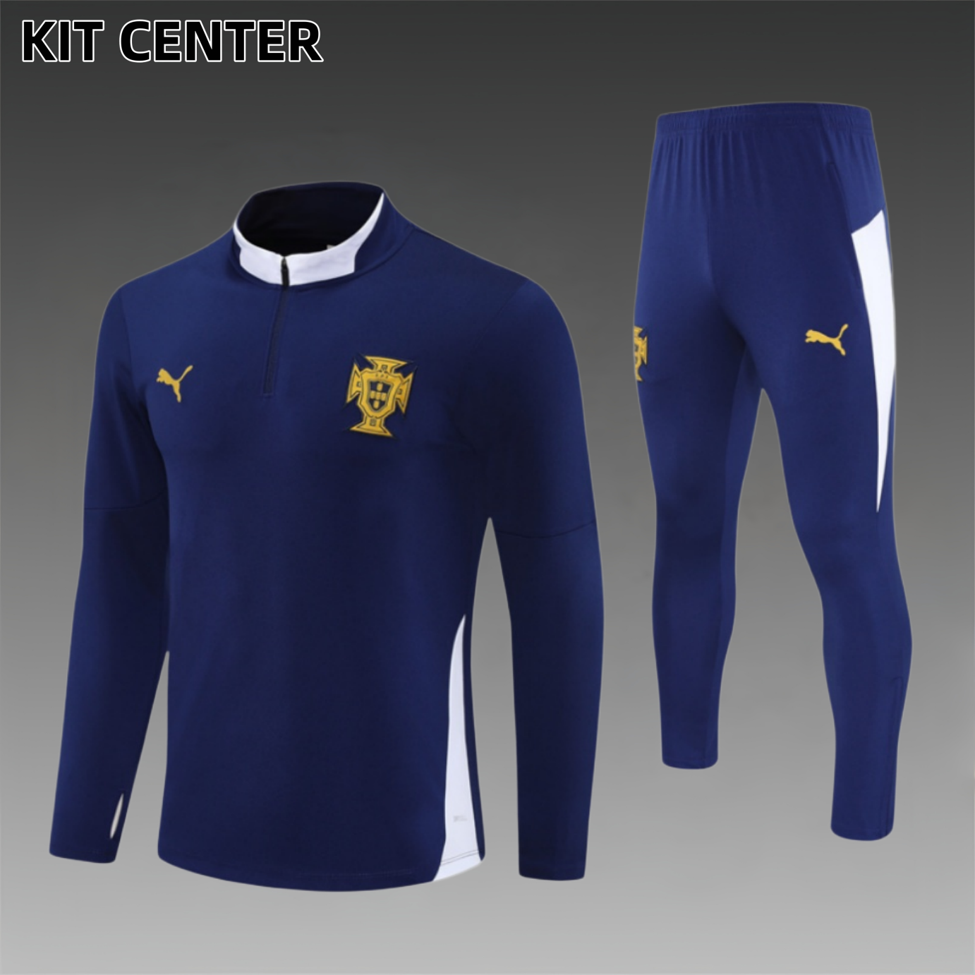 2025/2026 Portugal Adult Half Zip Training Suit (Adult Kids Kit)
