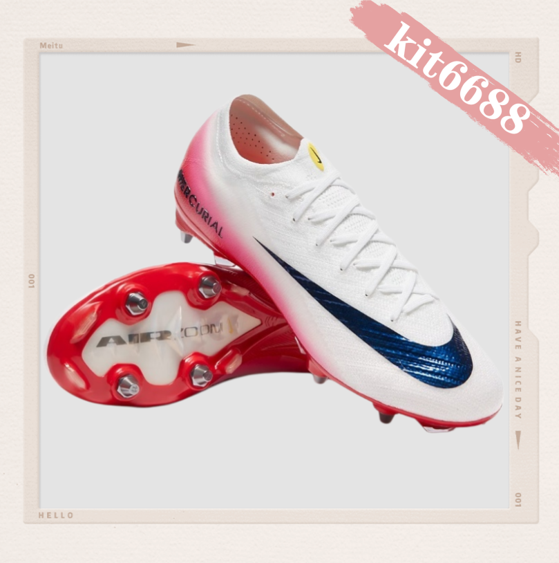 N Air Zoom Mercurial Vapor 16 Elite FG Fear Nothing - White/University Red/Dark Obsidian