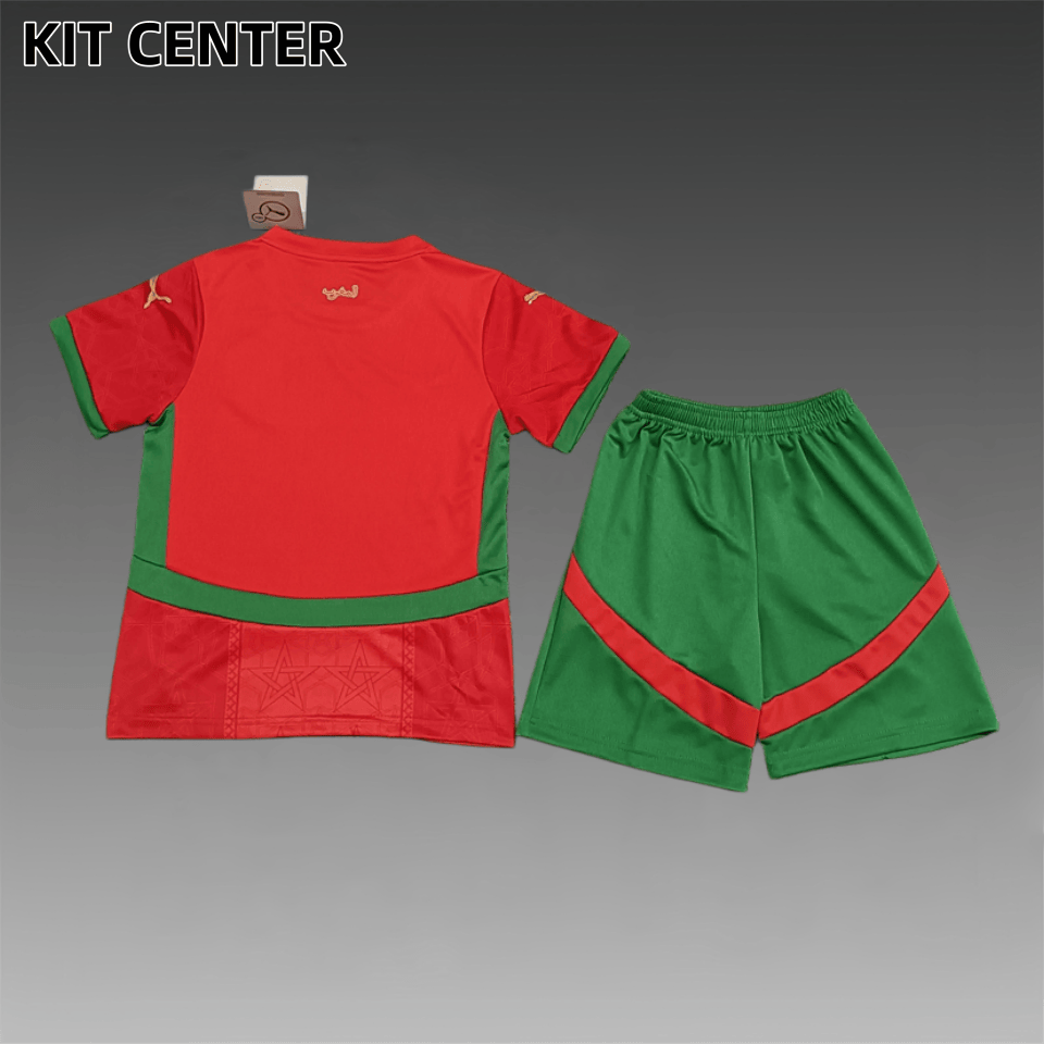 2025 Morocco Home Football Shirt (Adult Kids Kit socks )