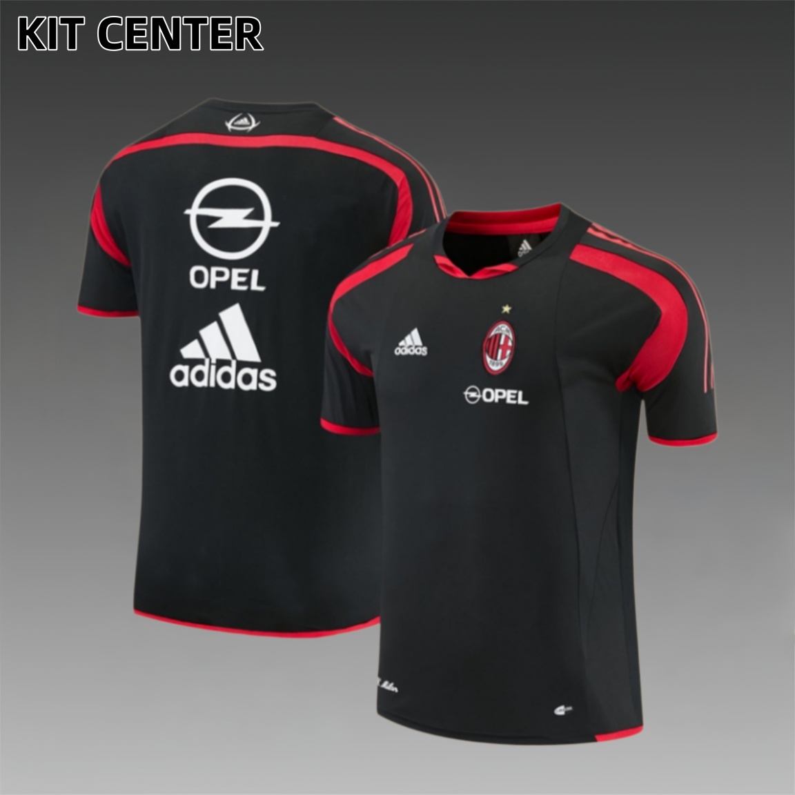 04/05 AC Milan retro training suit short sleeved football shirt
