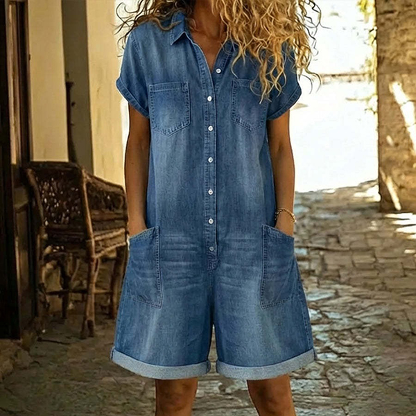LOSSE FIT DENIM PLAYSUIT