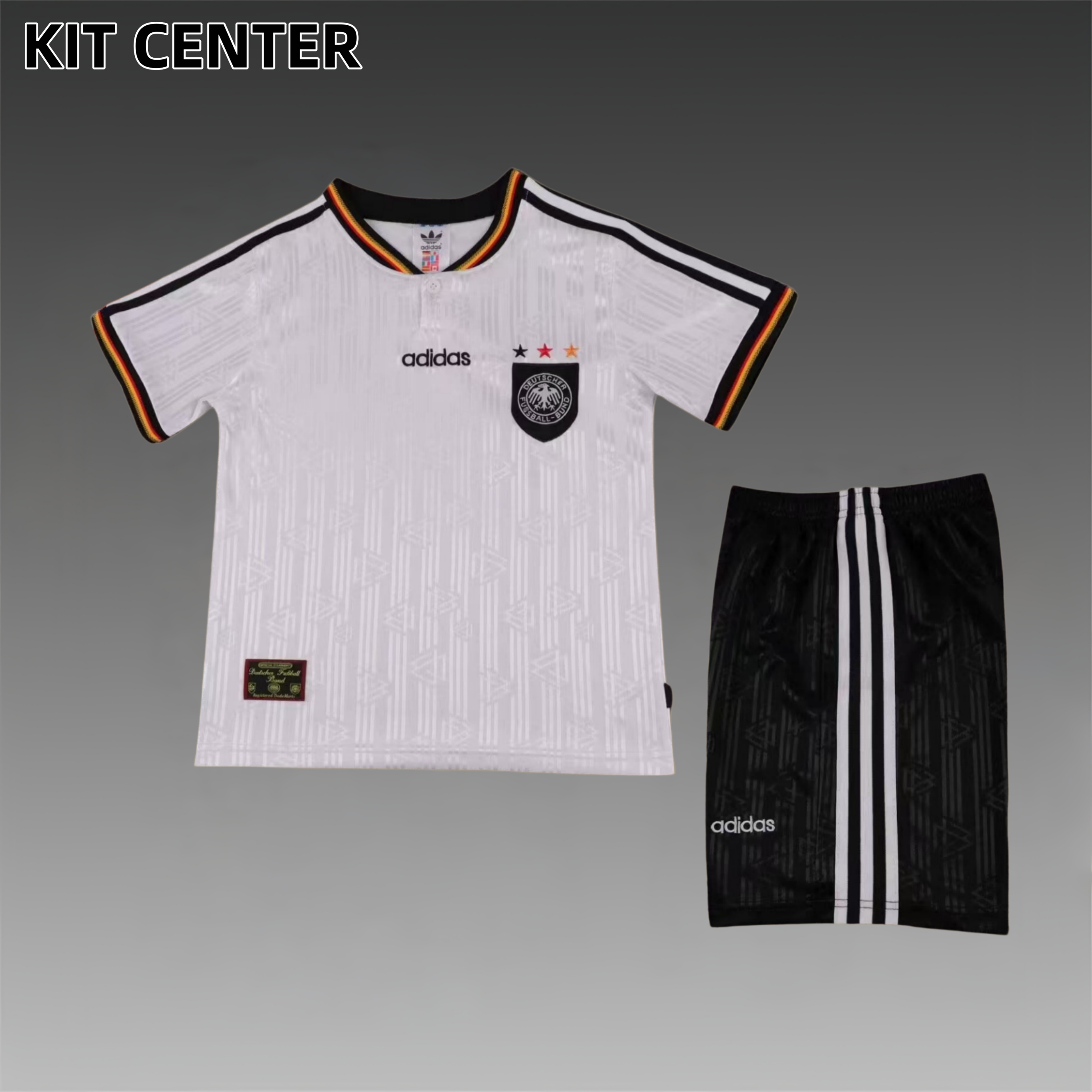 1996 Germany home Retro Football Shirt ( Kids Kit )