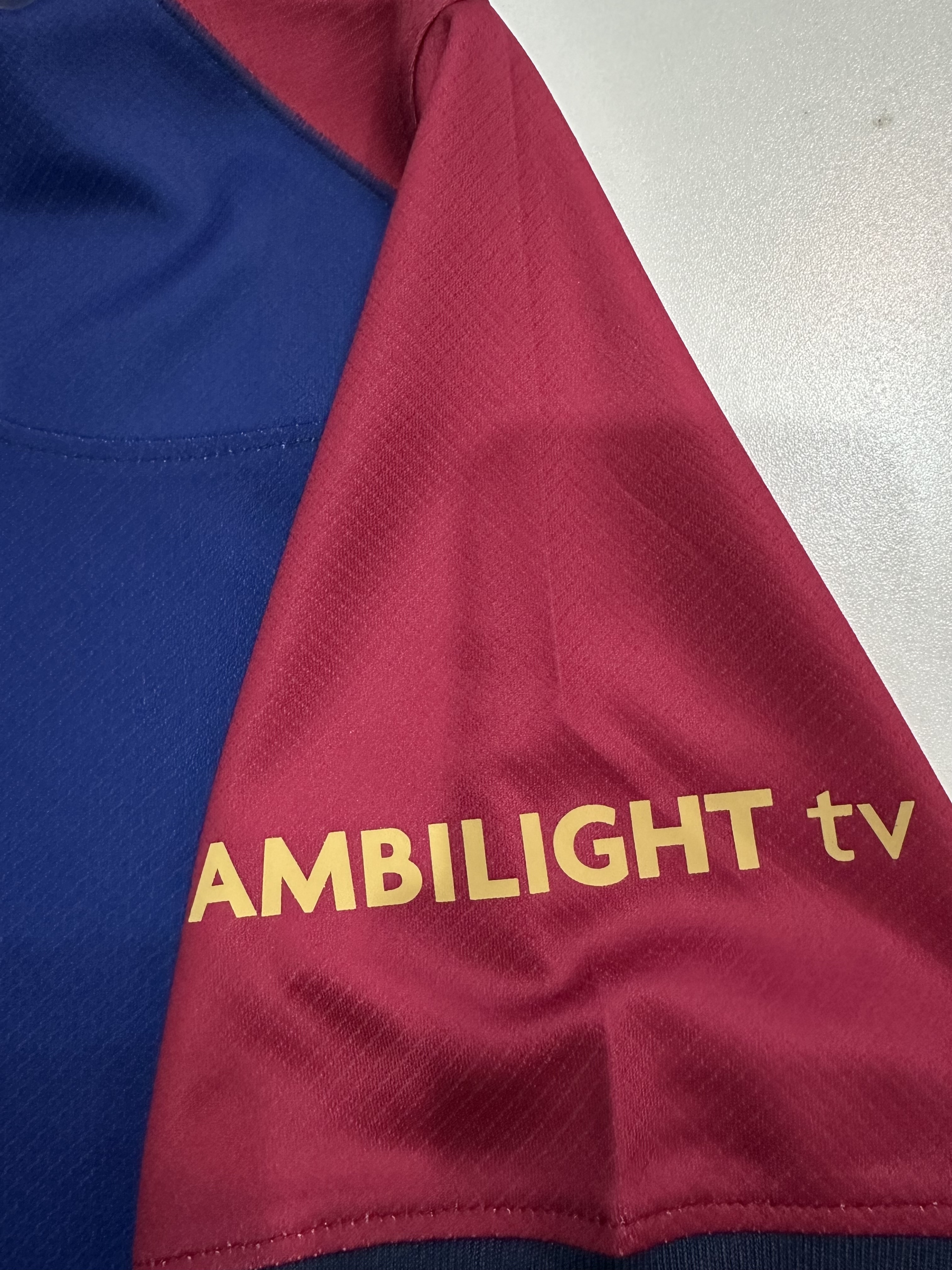 2024/2025 Barcelona New Advertising Home Football Jersey (Fan Edition)