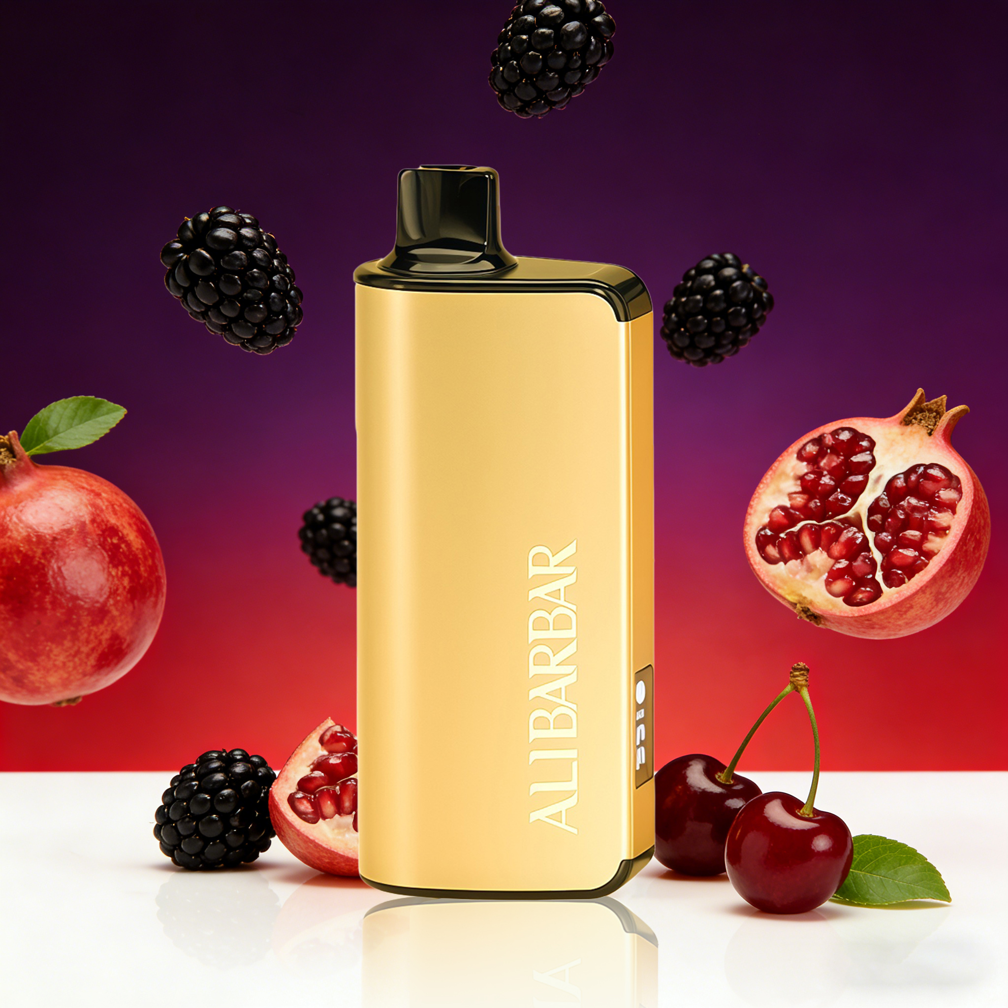 ALIBARBAR INGOT 9000 PUFFS-BLACKBERRY POMEGRANATE CHERRY