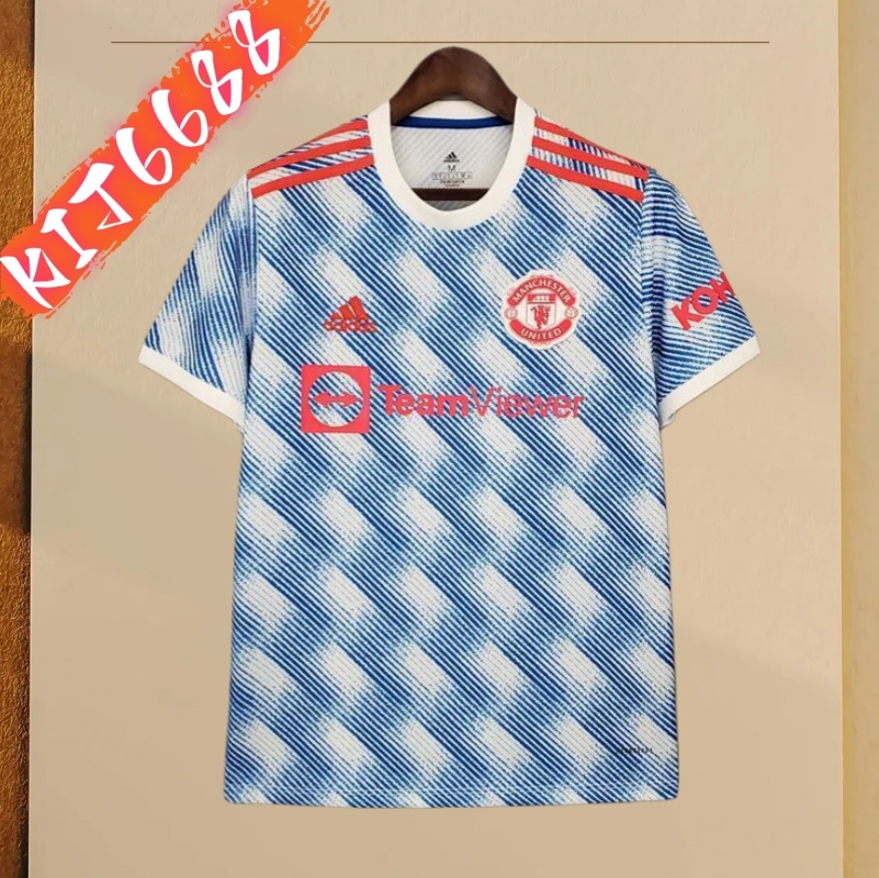 21/22 Manchester United Away retro football jersey