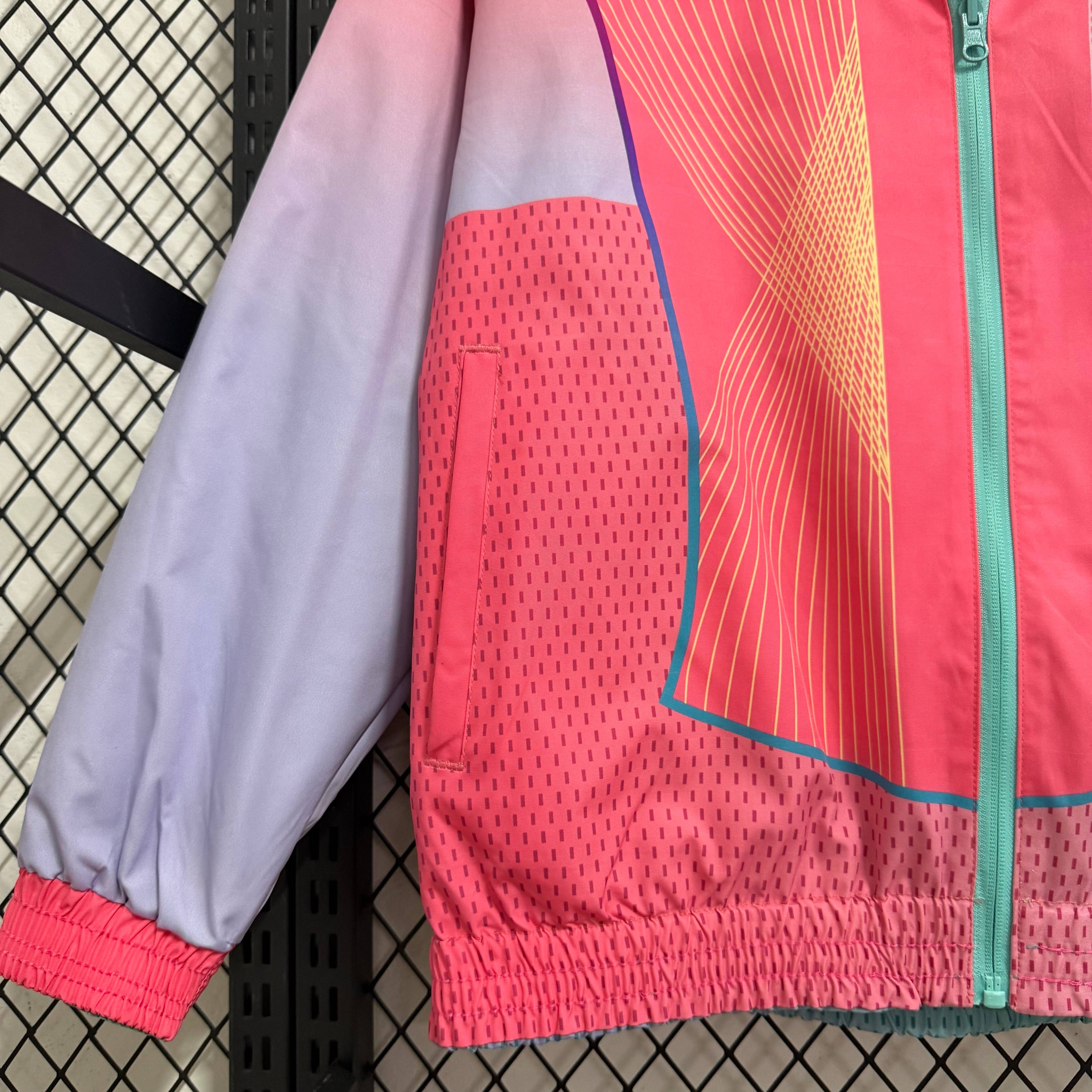 2025/2026 Barcelona special edition double-sided waterproof windbreaker