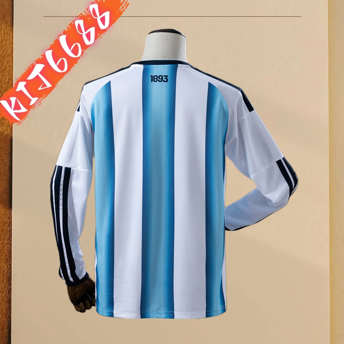 2006 Argentina home Long-sleeved Football Shirt (Fan Edition)