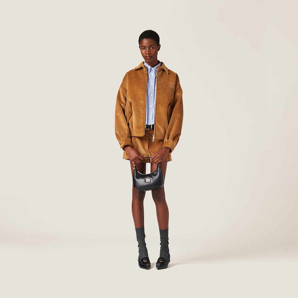 Corduroy blouson jacket