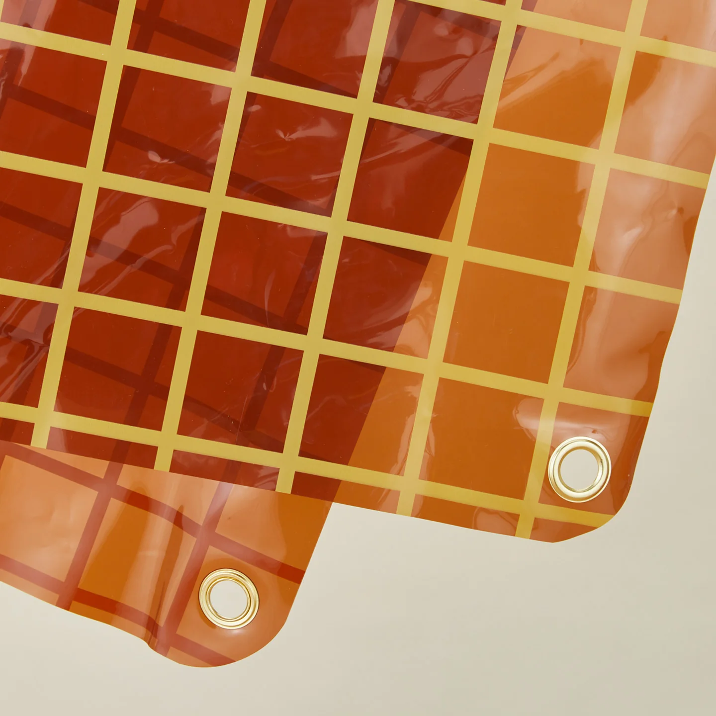 Sun Grid Shower Curtain - Honey