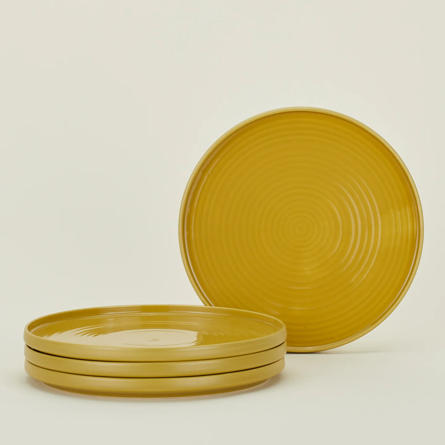 Essential Dinner Plate, Set of 4 - Mustard