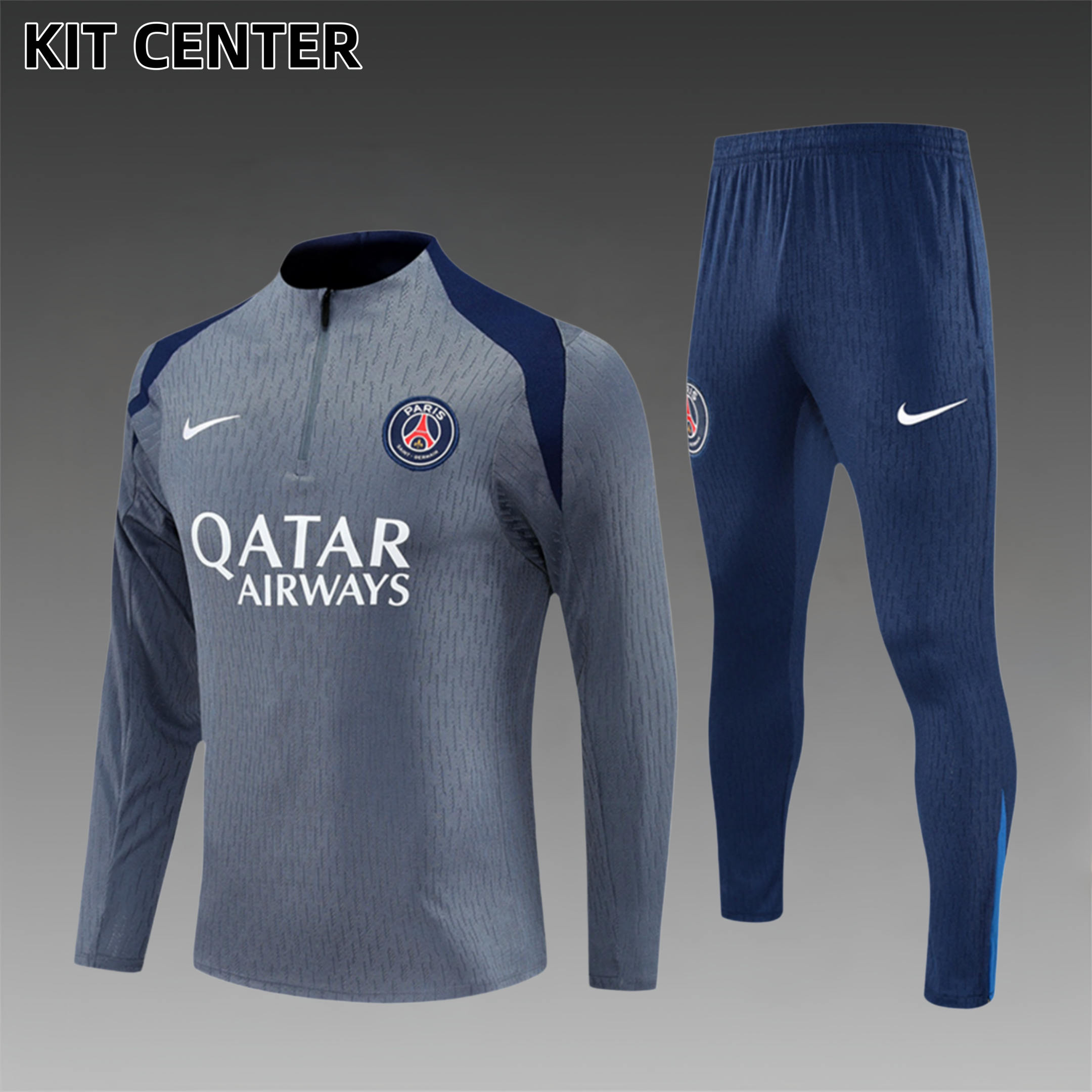 2025/2026 Paris Saint-Germain Half-Zip Tracksuit (Adult Kit)