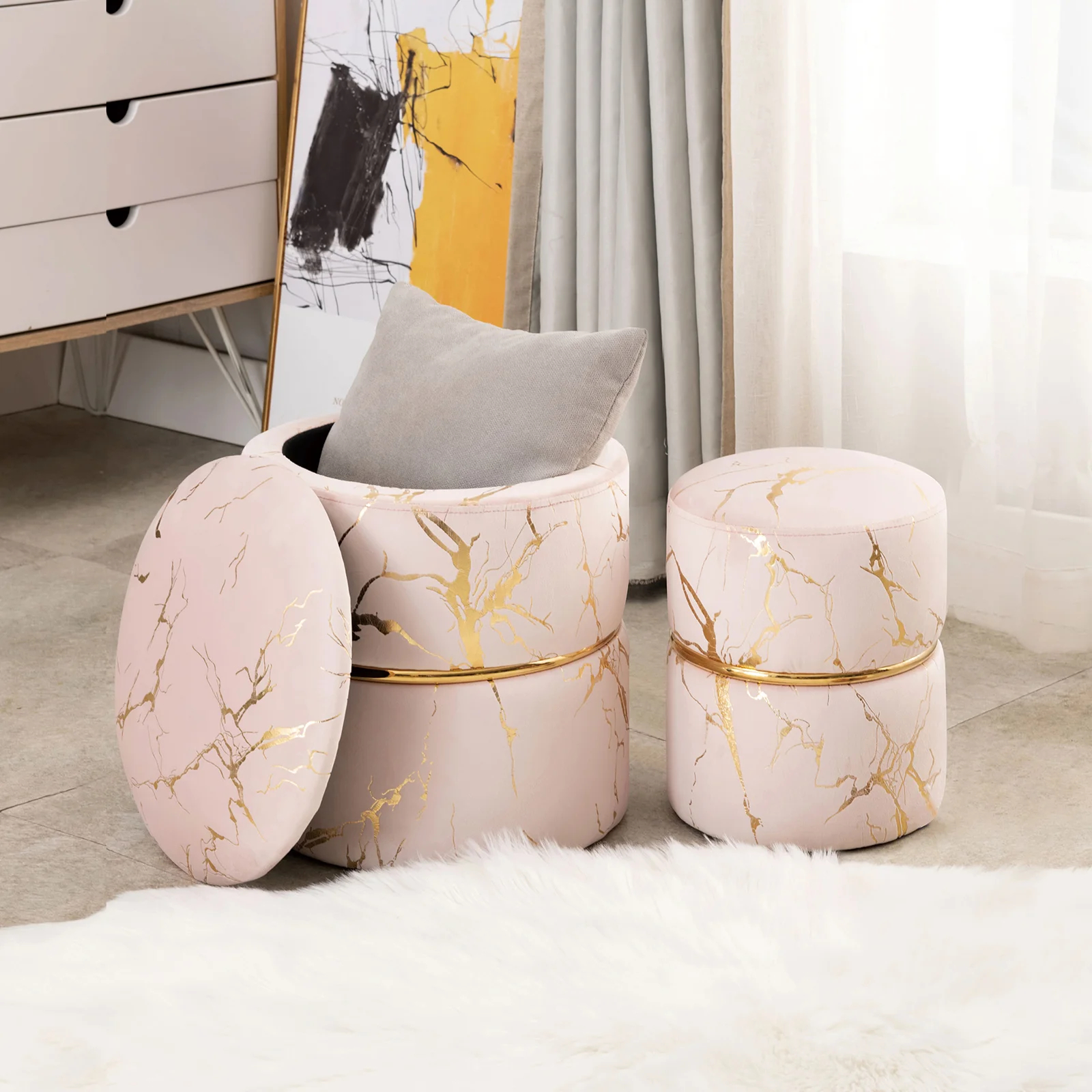 Lilly-Eve Upholstered Storage Ottoman