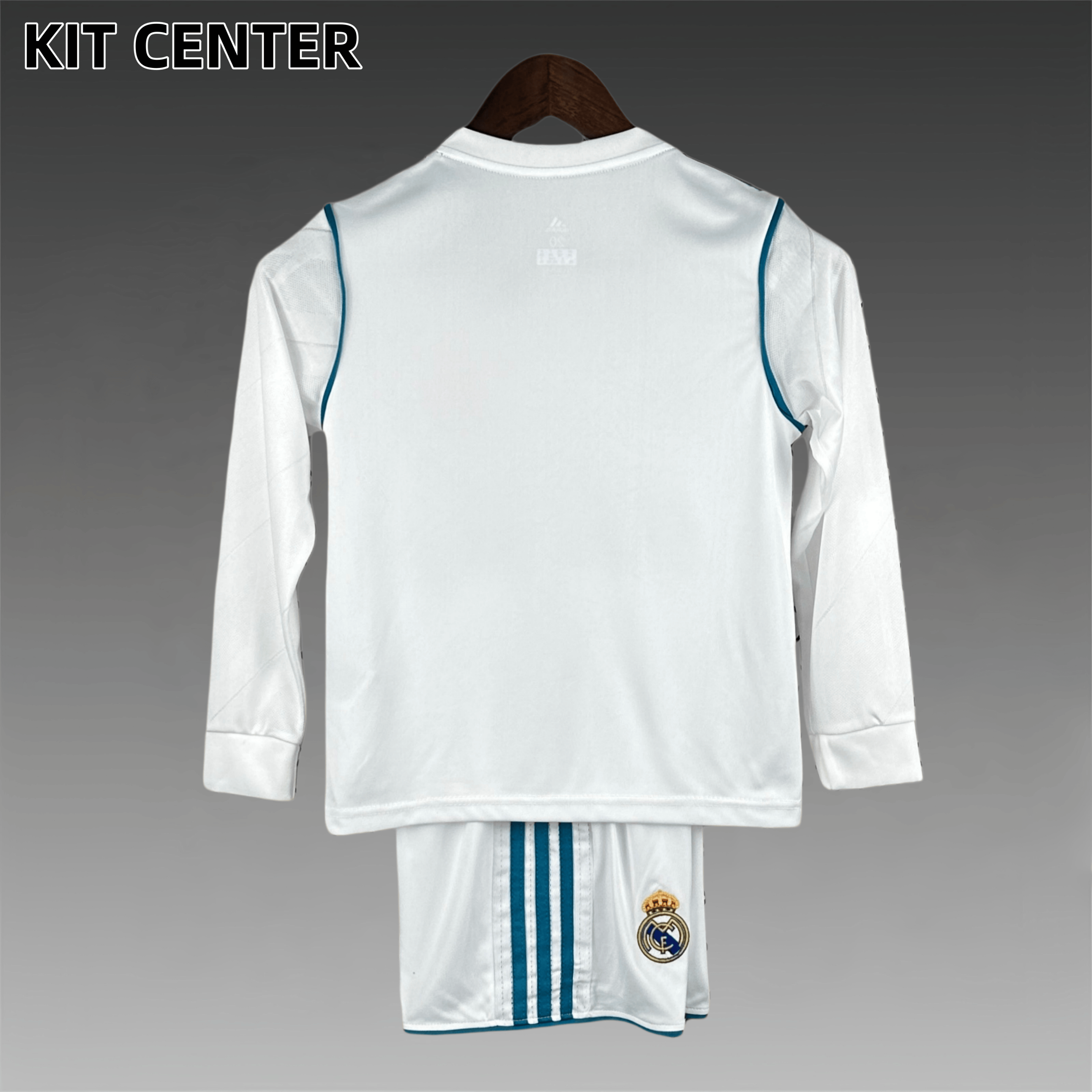 2017/2018 Real Madrid home long sleeves Retro Kids Set