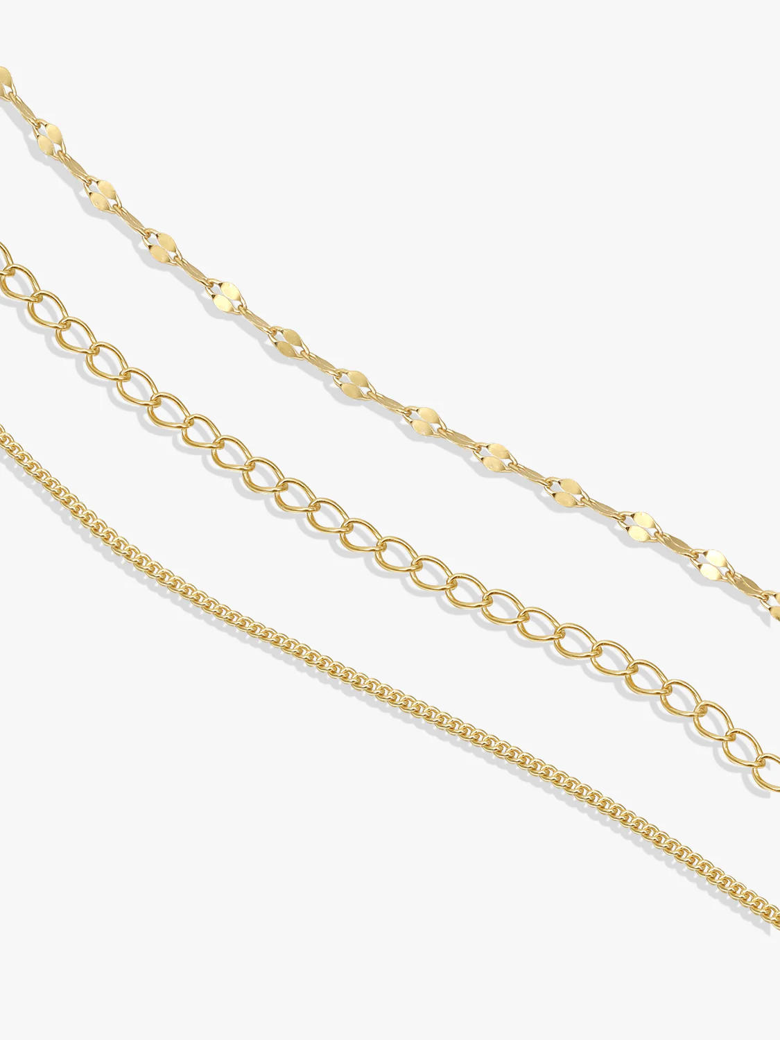 Three Chain Layered Bracelet