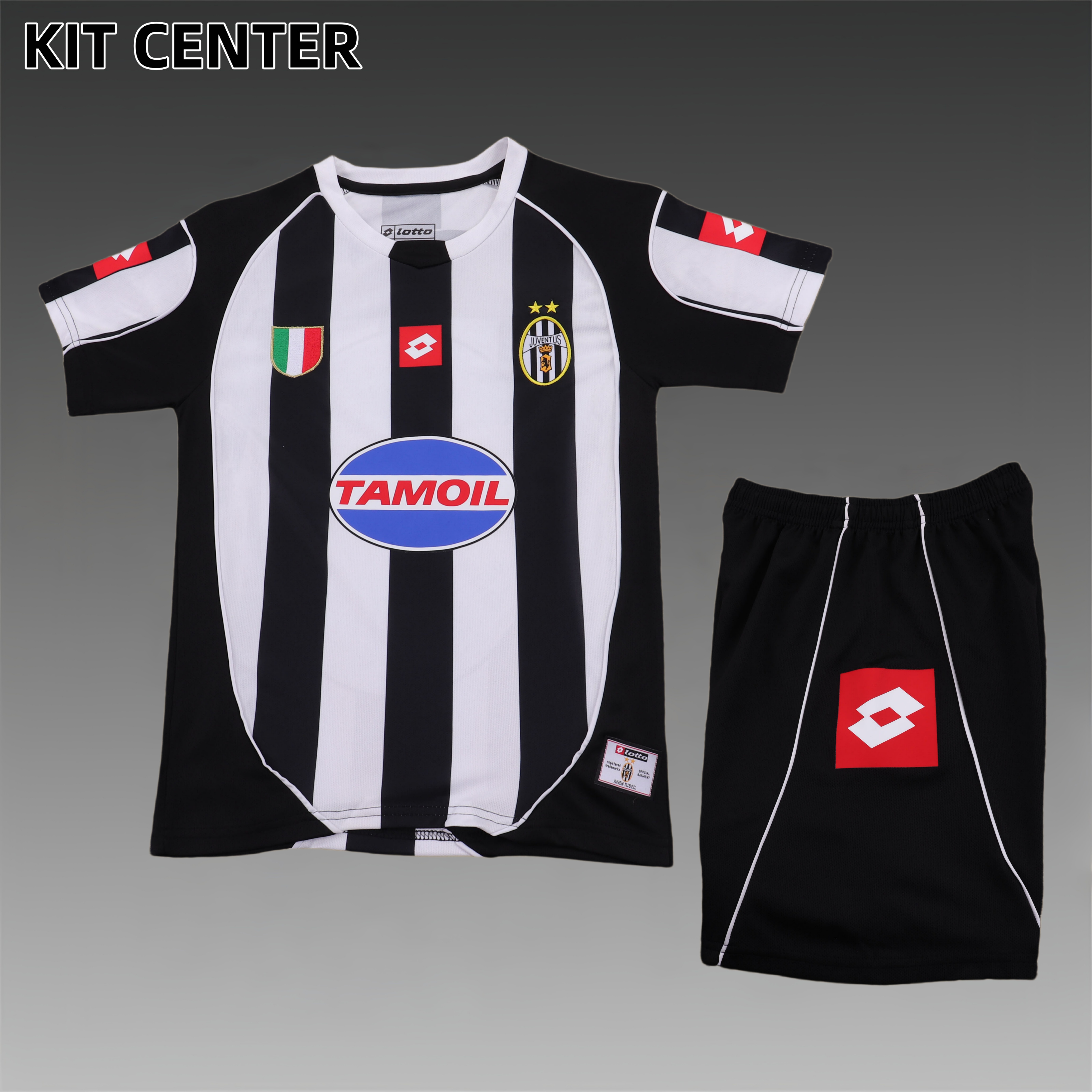 2002/2003 Juventus Third Away Retro Football Shirt Kids Kit