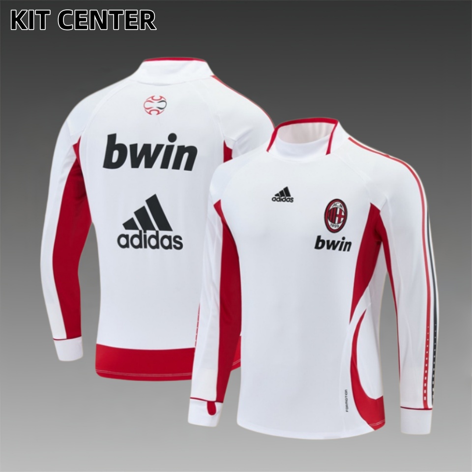 06/07 AC Milan Retro Training Shirt Long Sleeve Football Shirt