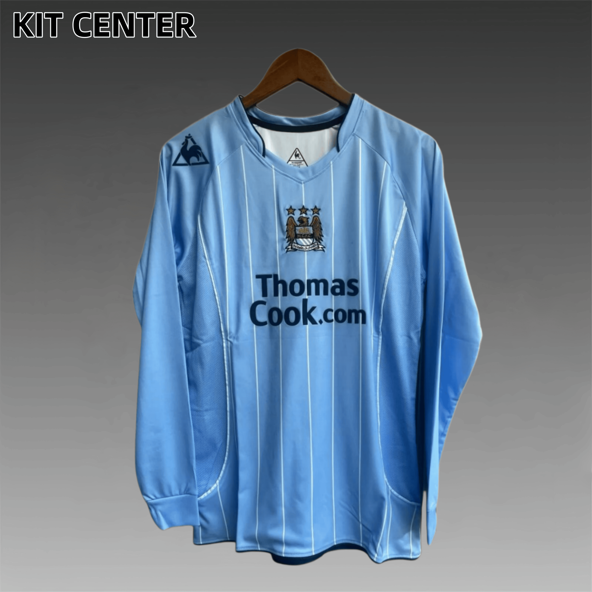 07/08 Manchester City home  Long Sleeve Retro Football Shirt