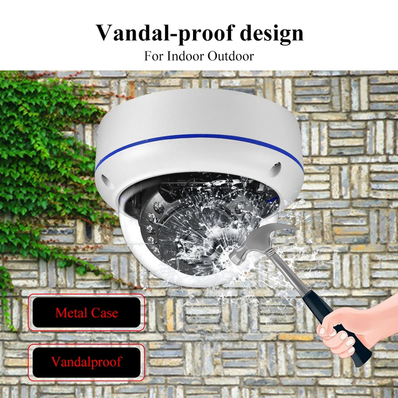 Gadinan Dome CCTV 4K IP Camera 1.7mm Fisheye Wide Angle 8MP 5MP 4MP 150 Degrees Face Detection Video Security POE Camera XMEye