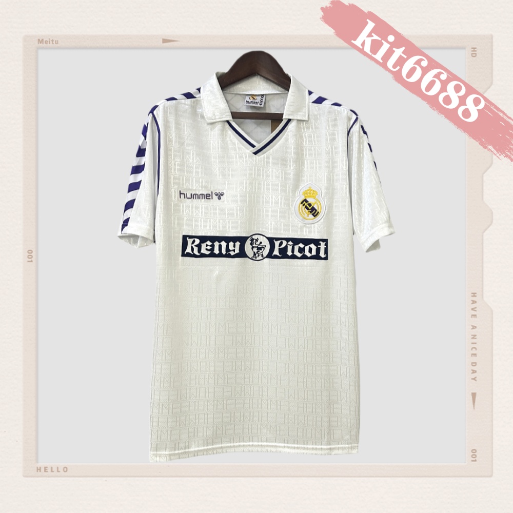 1989/1990 Real Madrid Home Retro Football Shirt