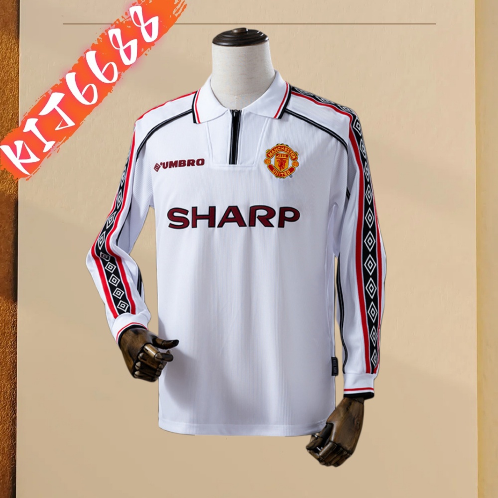 98/99 Manchester United Commemorative Edition long sleeved retro football jersey
