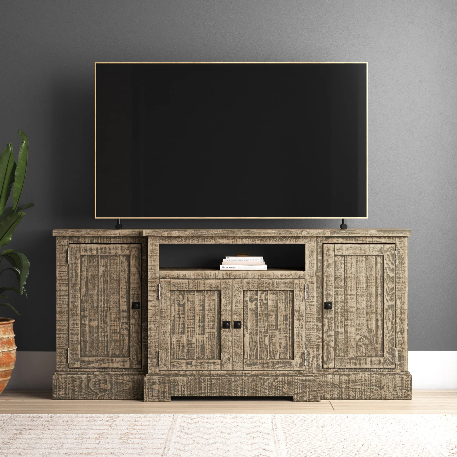 Casserly Solid Wood TV Stand for TVs up to 88