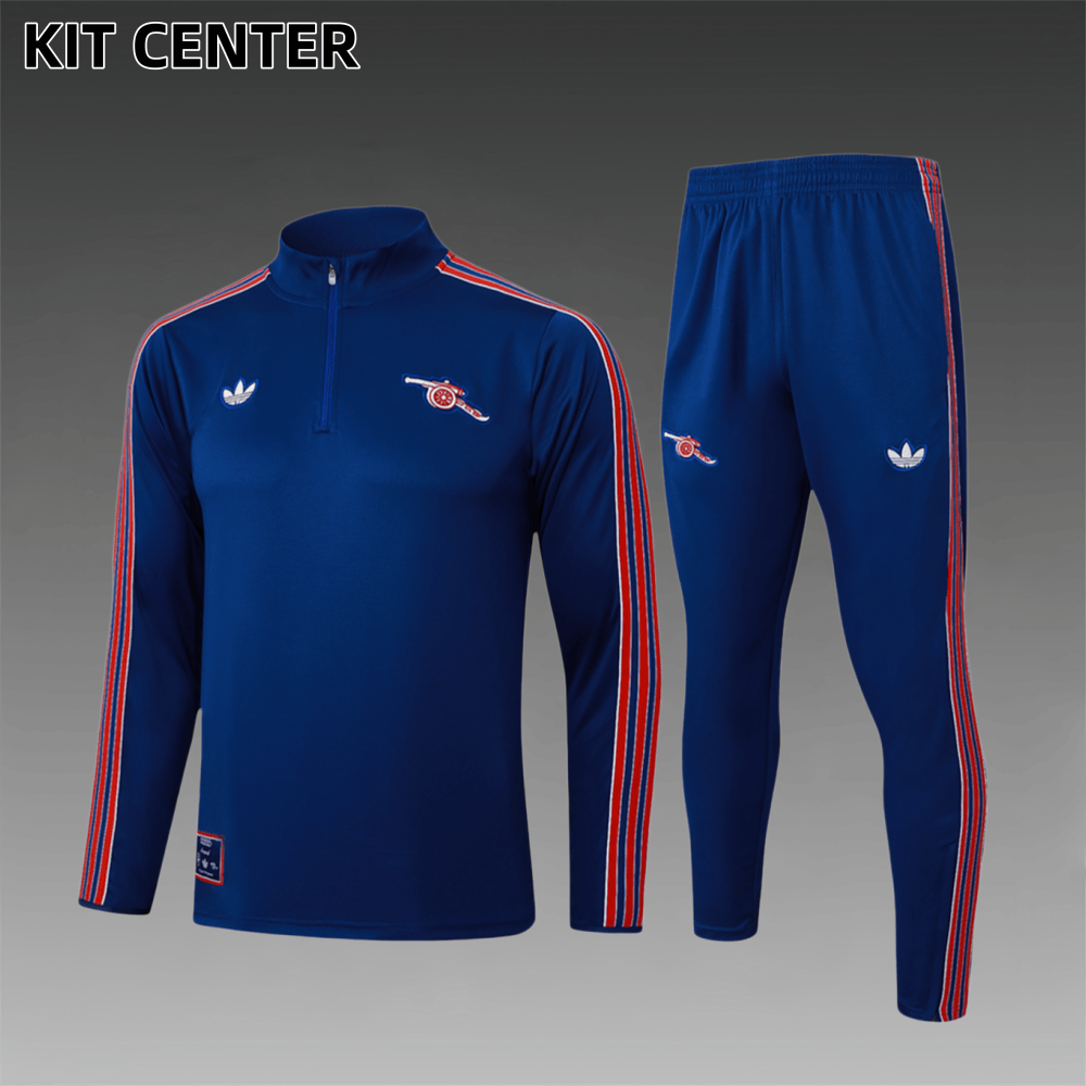 2025/2026 Arsenal Adult Dark Blue Half Zip Training Suit (Adult Kit)