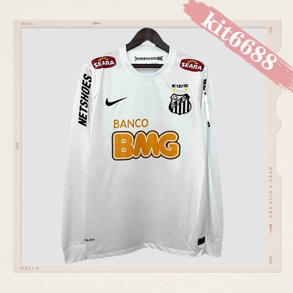 2011/2012 Santos Home Long Sleeve Retro Football Shirt (Retro)