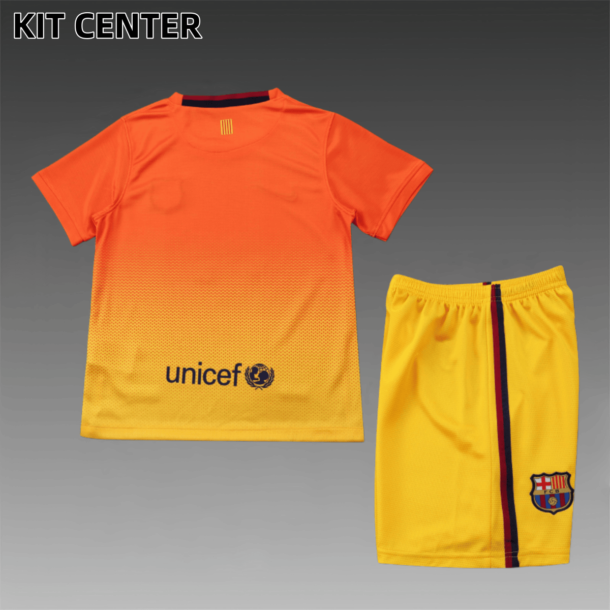 2012/2013 Barcelona Away Retro Football Shirt (Kids Kit)