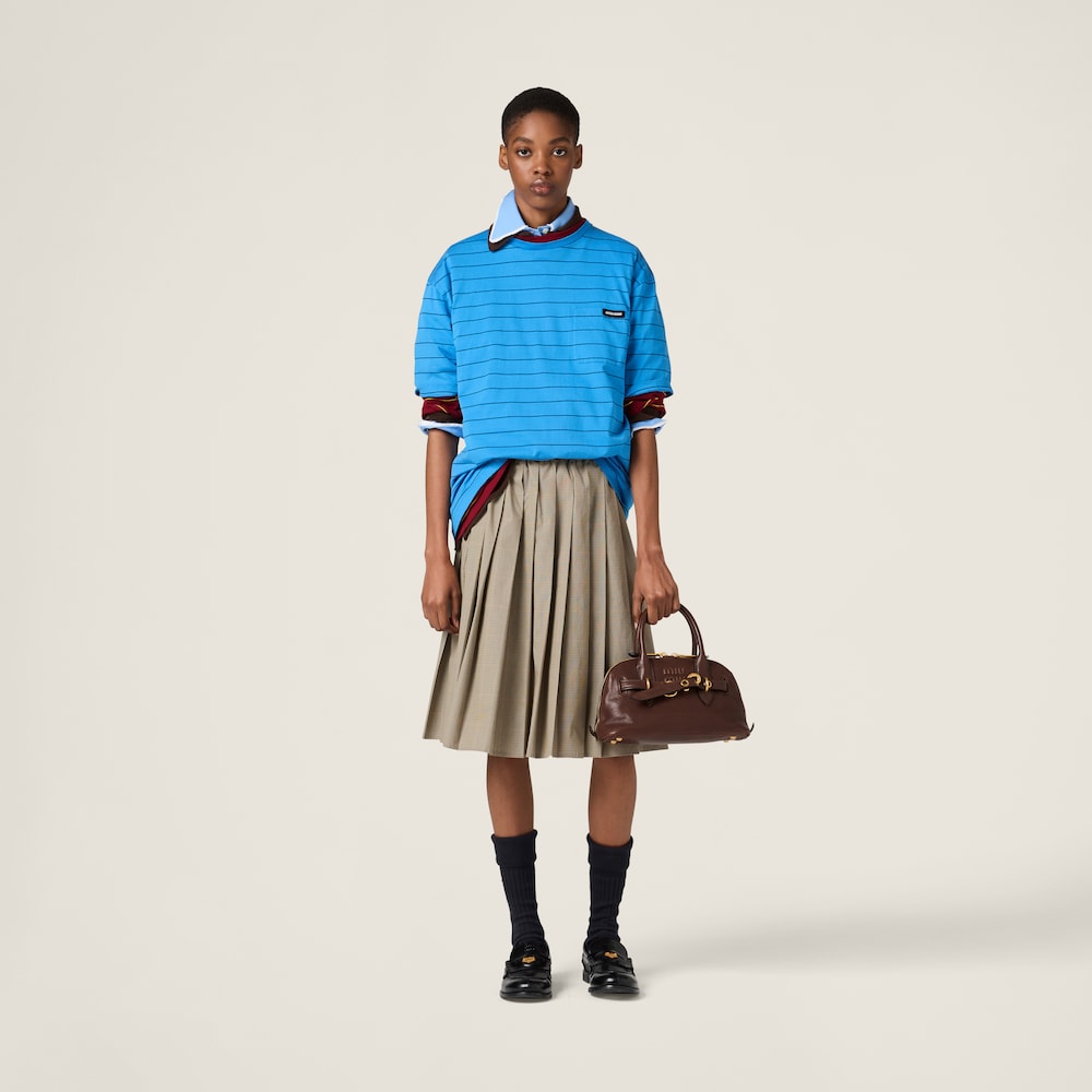 Striped jersey T-shirt