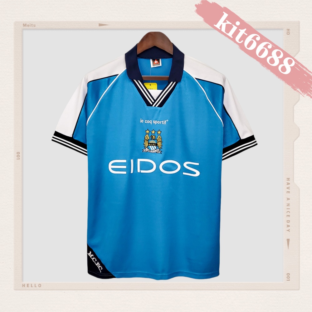 1999/2001 Manchester City Retro Home Football Shirt