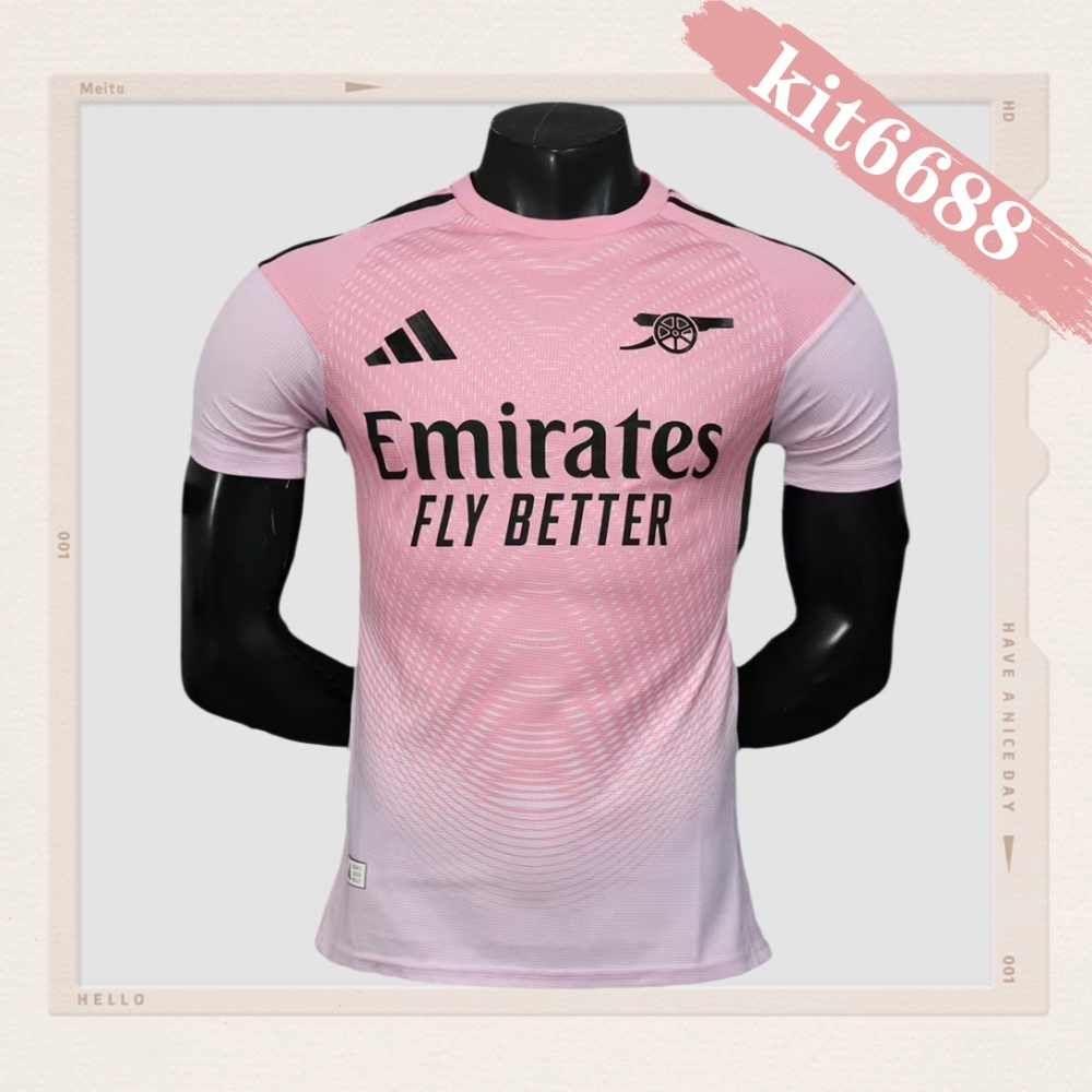 2025/2026 Arsenal Pink Goalkeeper Football Shirt (Player)