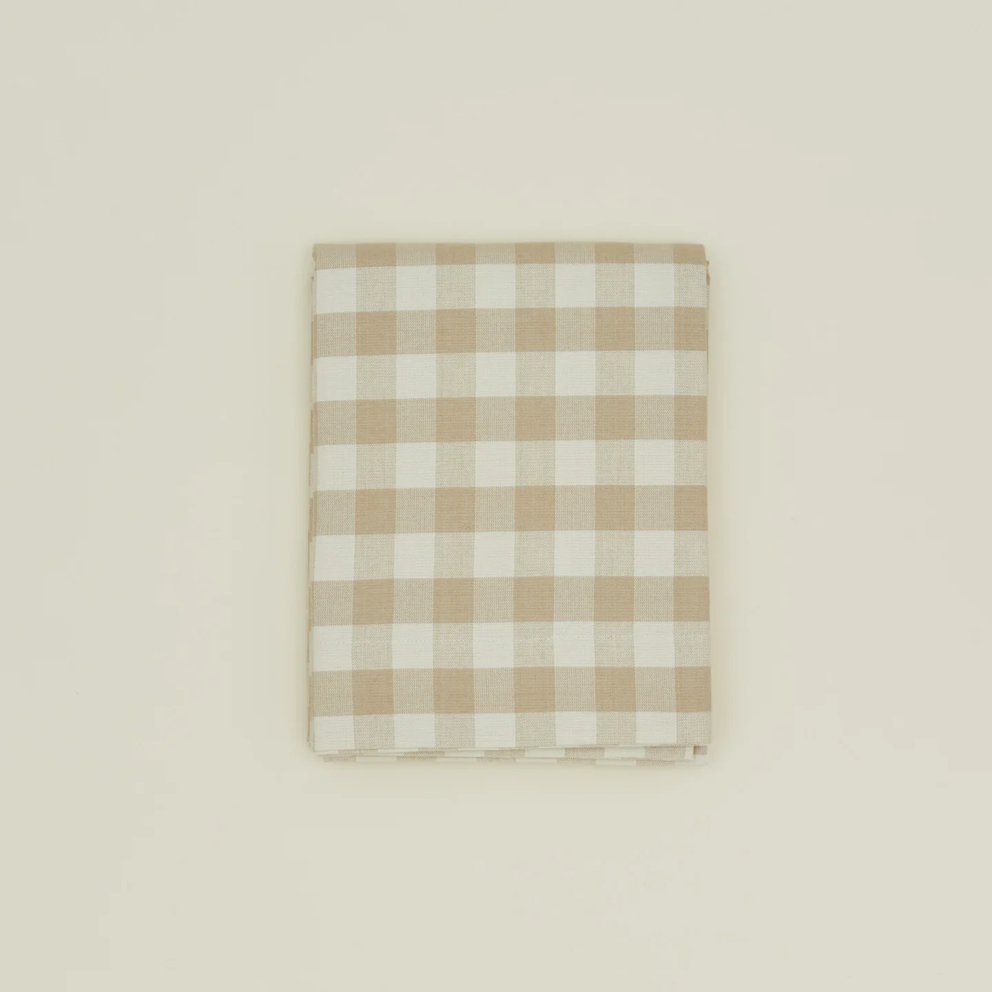 Essential Gingham Shower Curtain - Ivory/Flax