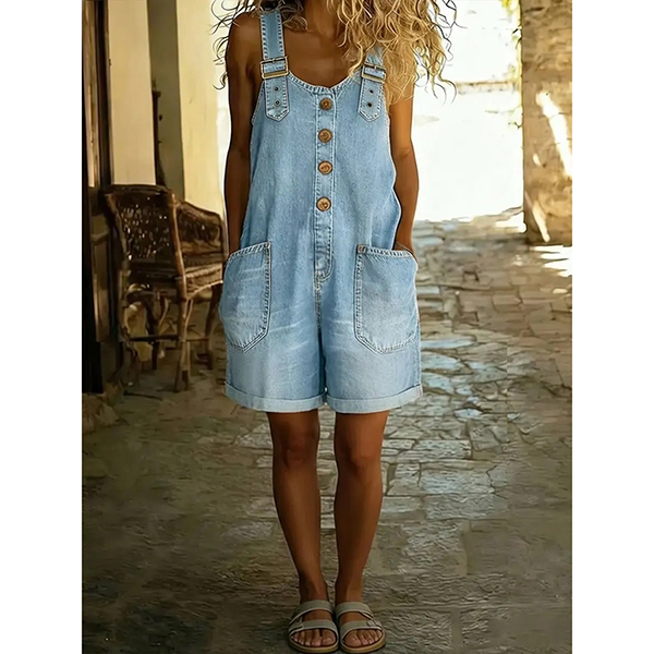 DENIM TUINBROEK PLAYSUIT
