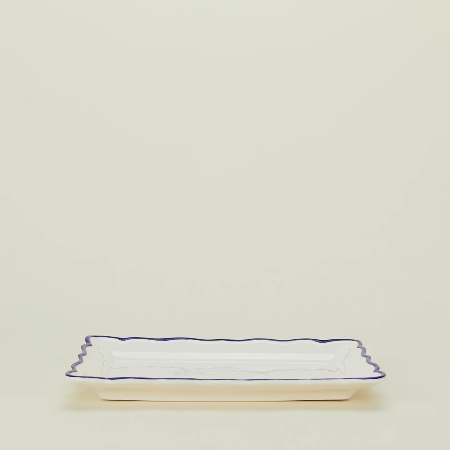 Ogee Edge Rectangular Platter - Blue