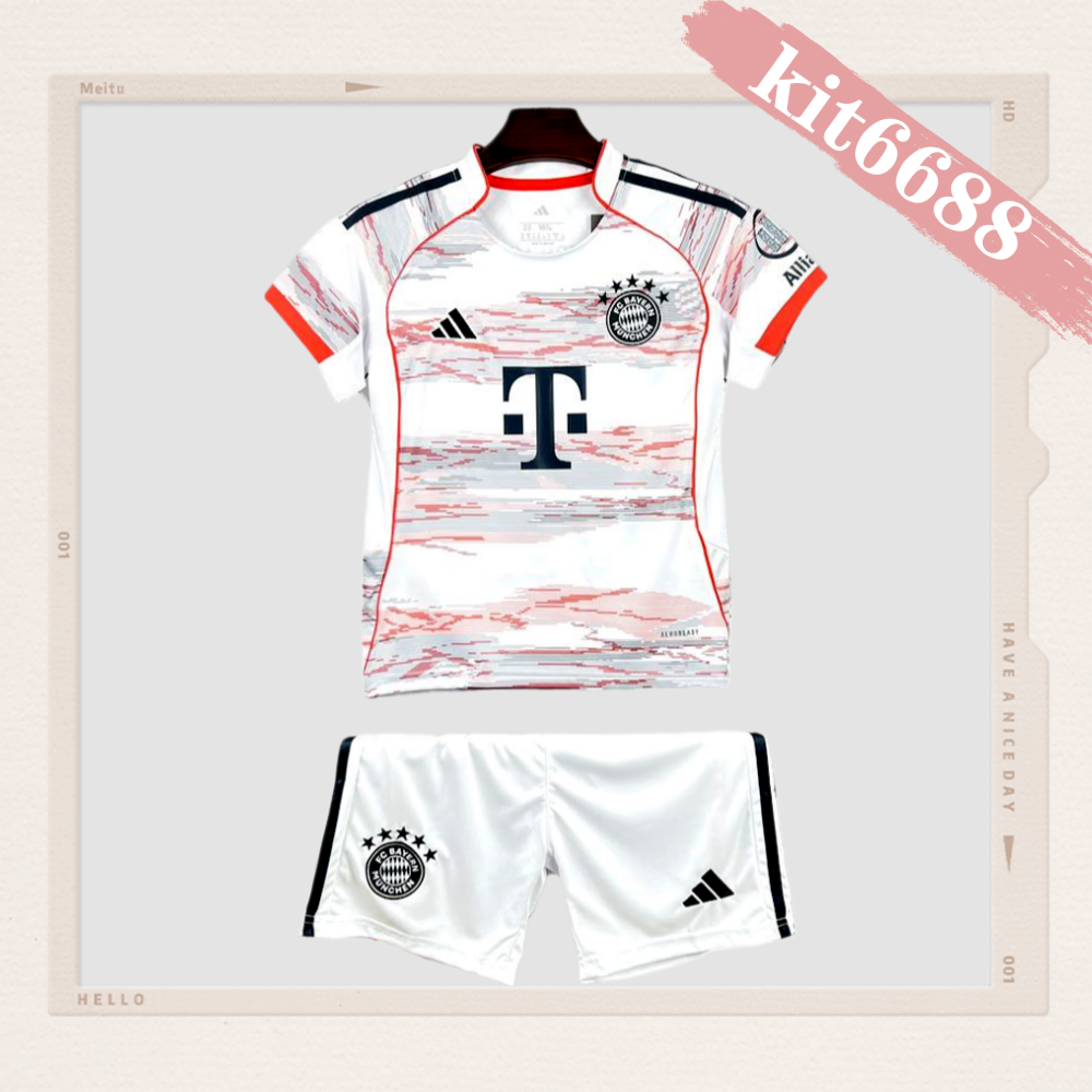 2025/2026 Bayern Munich Away Football Shorts (Kids Kit socks)
