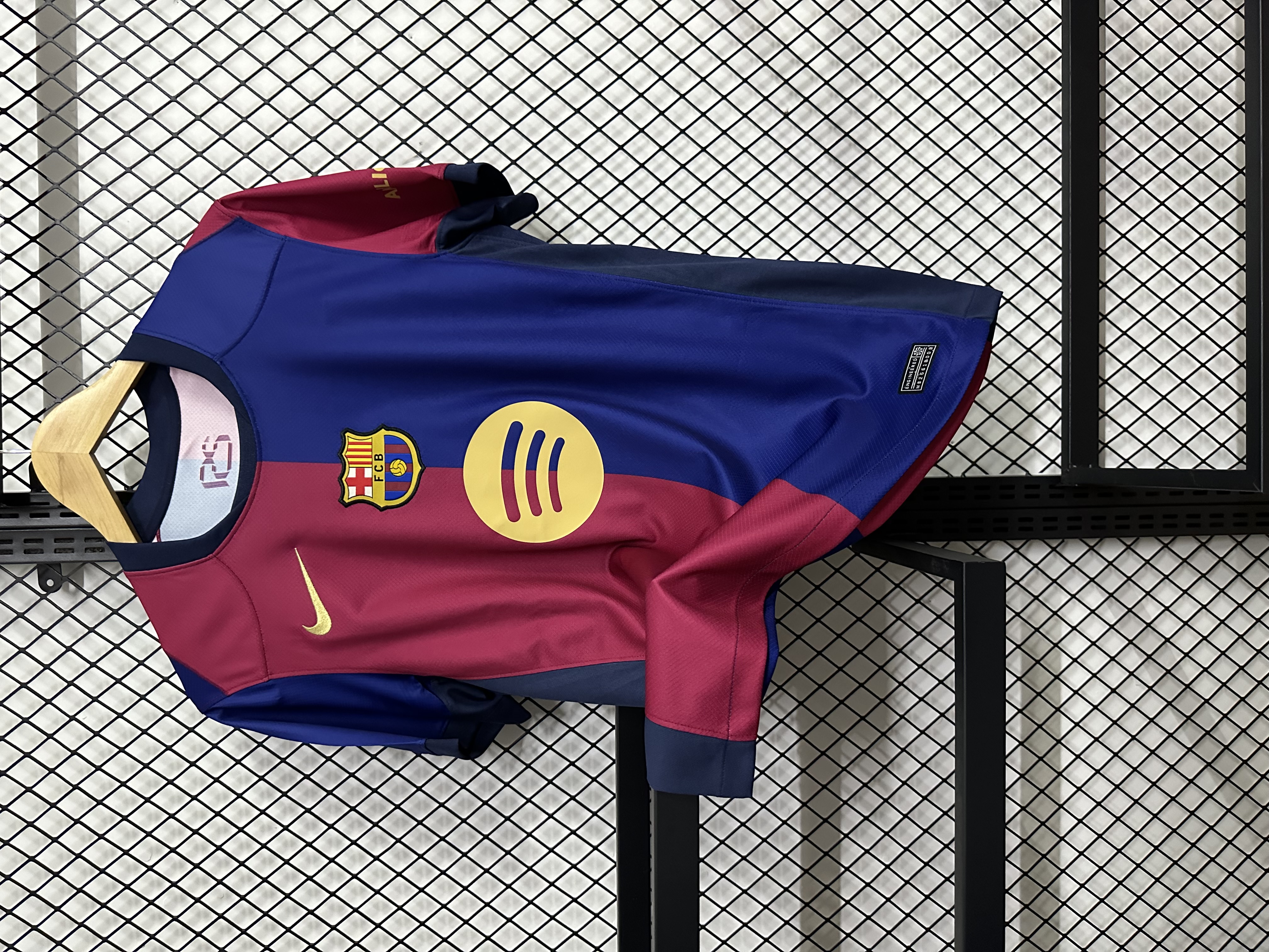2024/2025 Barcelona New Advertising Home Football Jersey (Fan Edition)