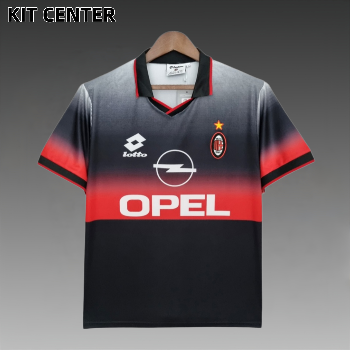 1995/1996 AC Milan Retro Black Training Shirt