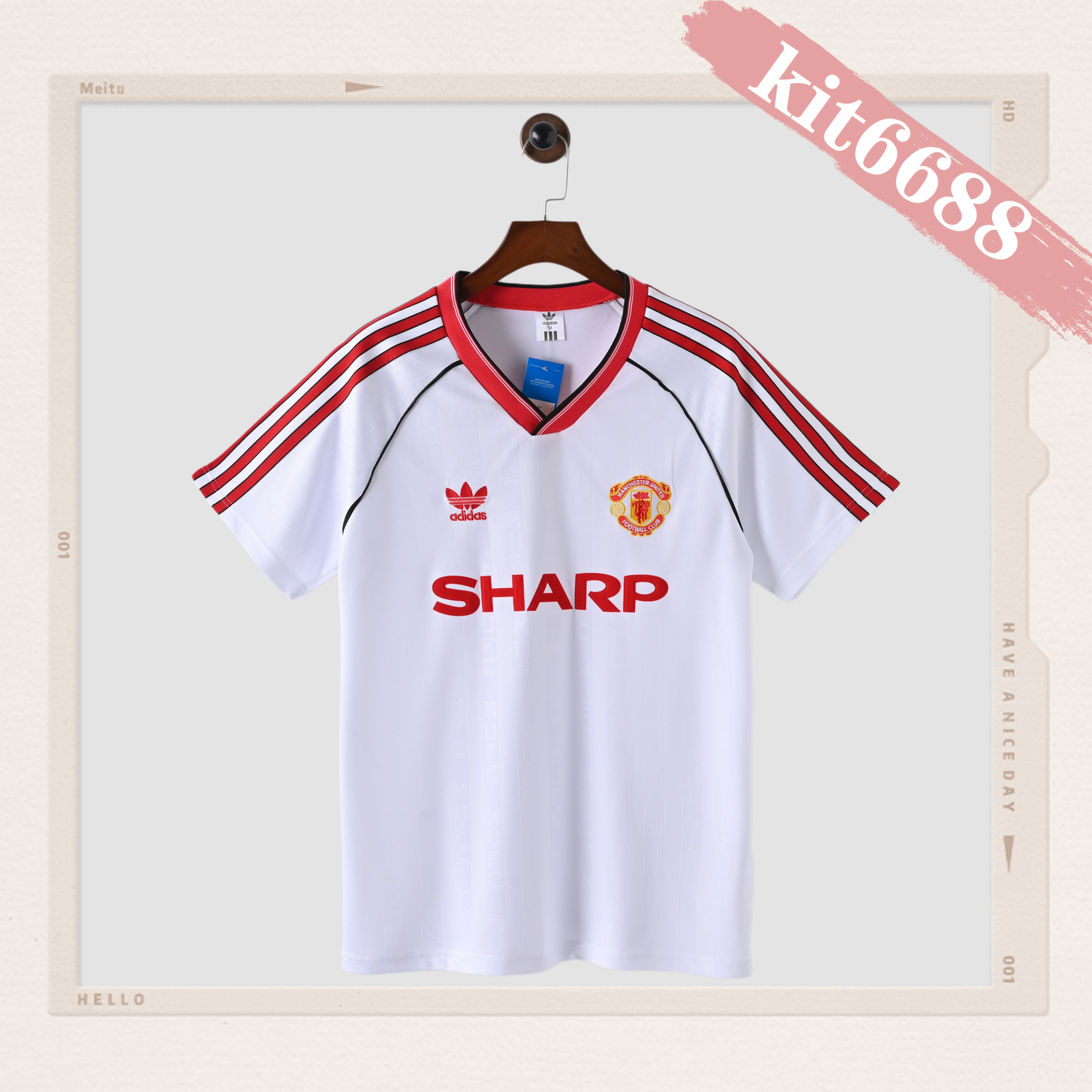 88/90 Manchester United Away  retro football shirt