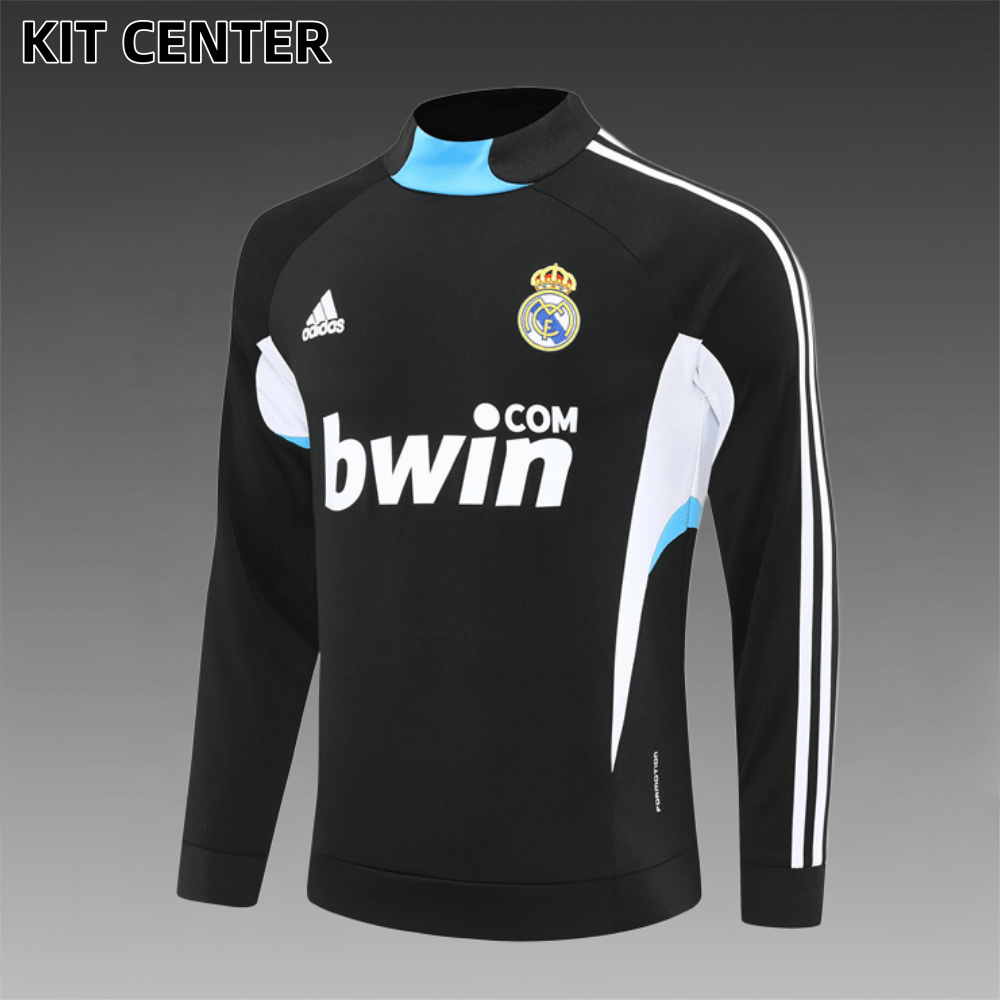 08/09 Real Madrid Retro Training Uniform Long- Sleeve Football Shirt