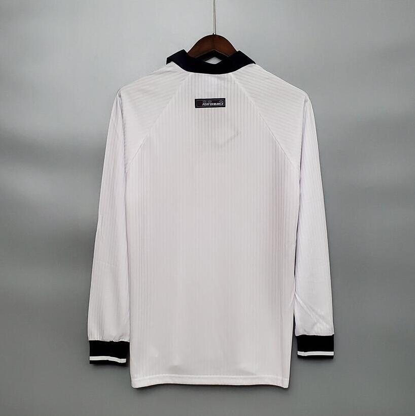 1998 England home  long sleeves Retro Football Soccer jerseys