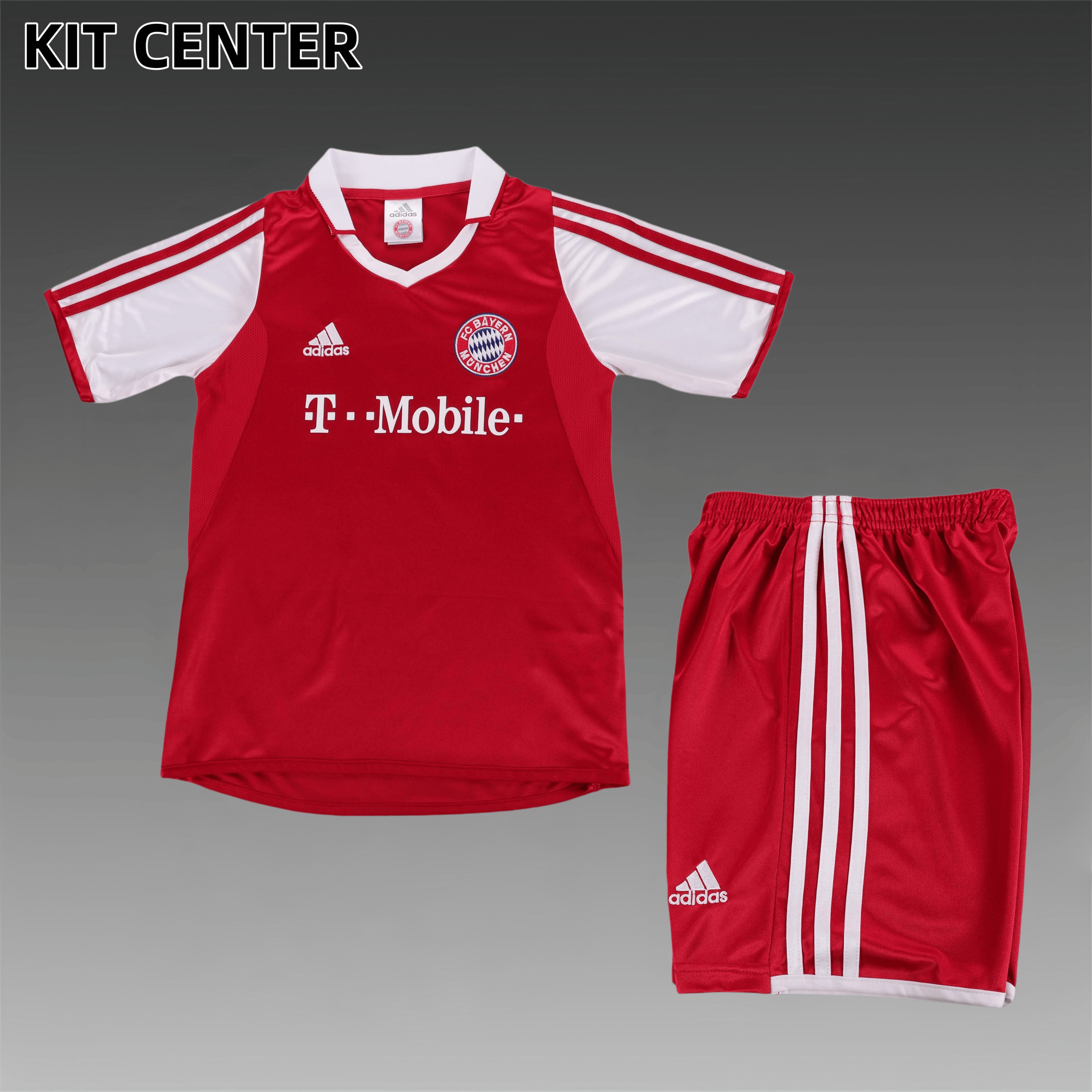 03/04 Bayern Munich home  Retro Football Shirt ( Kids Kit )