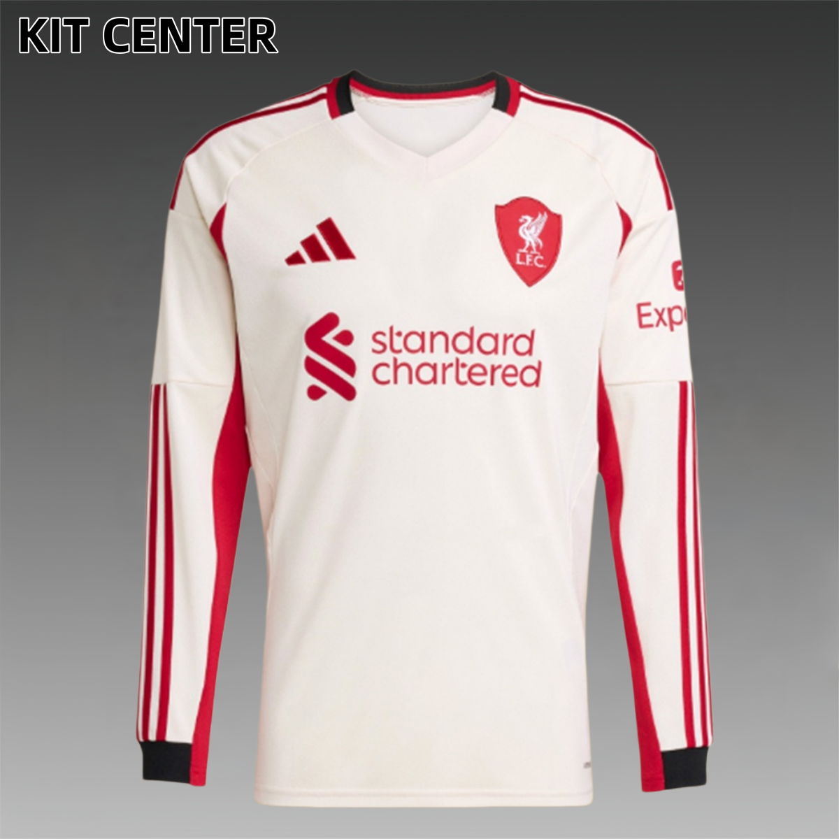 2025/2026 Liverpool Away Long Sleeve Football Jersey (Fans)