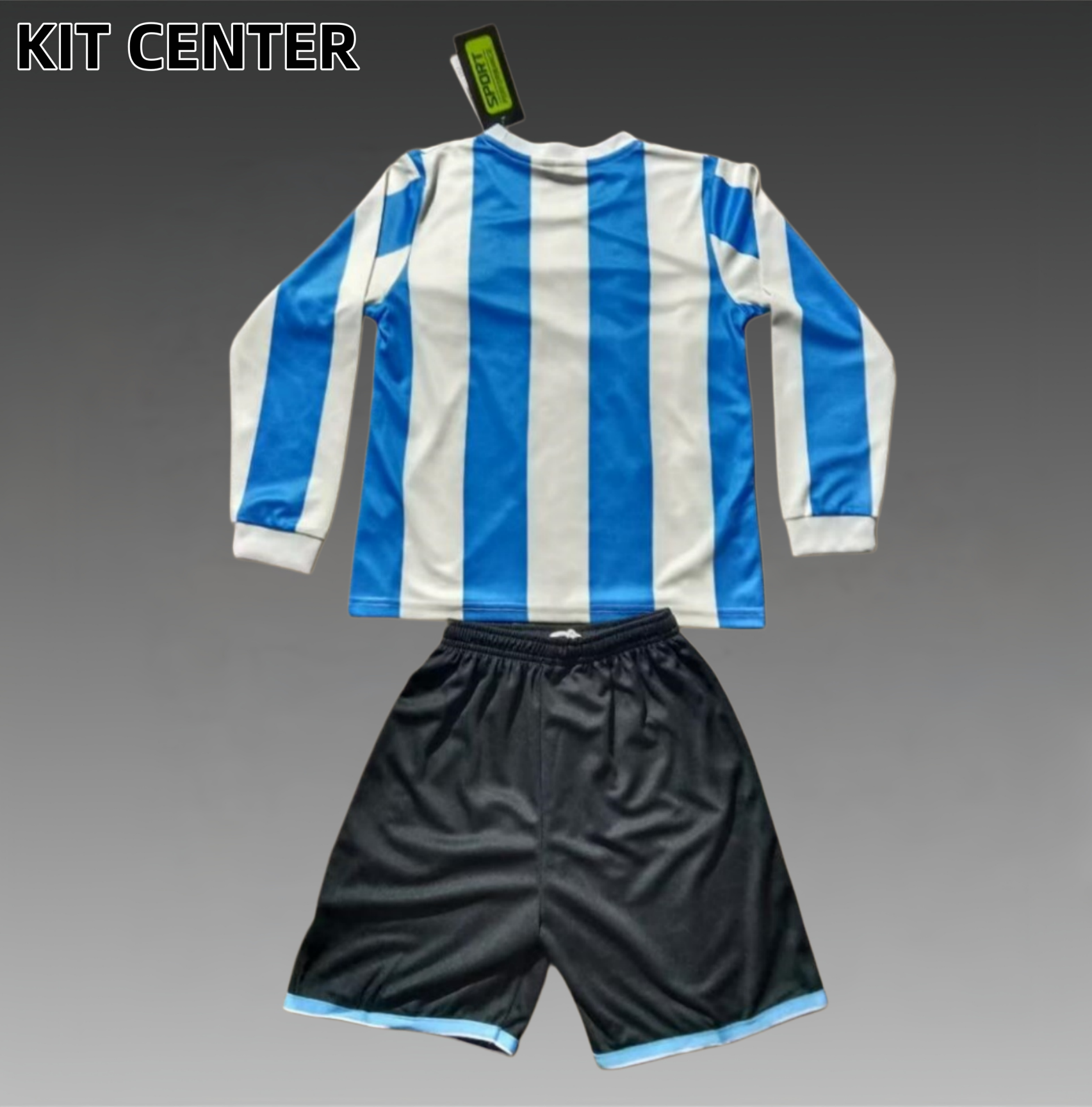 1998 Argentina home Retro long sleeves Football Shirt ( Kids Kit )