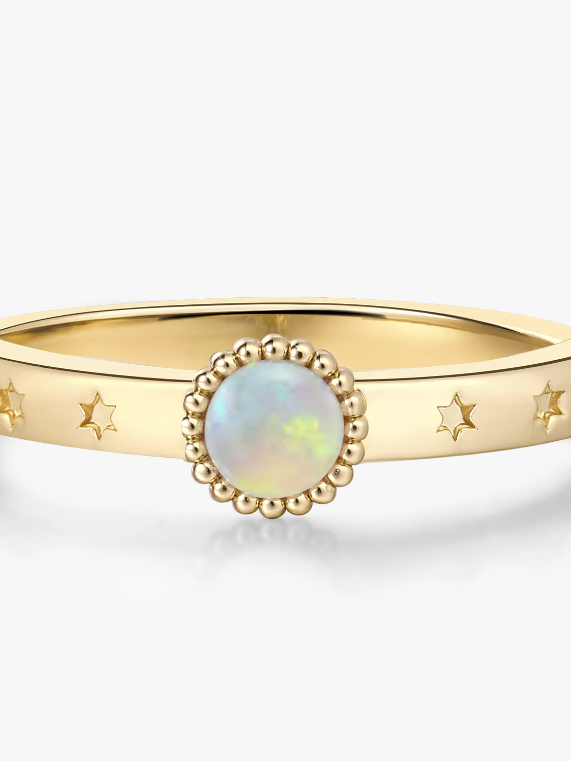 Star Opal Beaded Ring