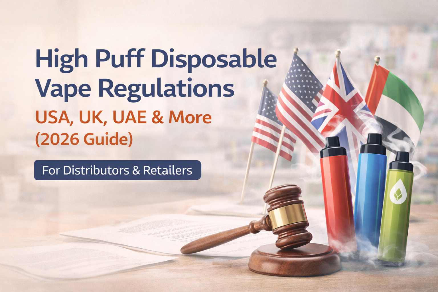 High Puff Vape Laws 2026: USA, UK, UAE Regulations Explained
