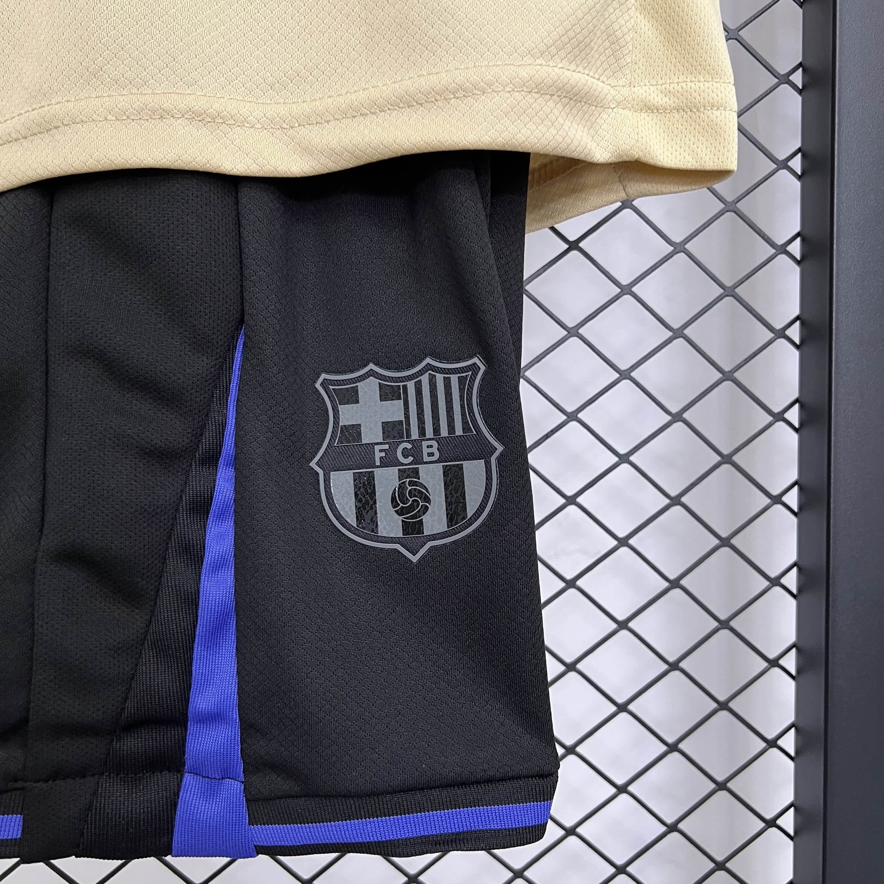 2025/2026 Barcelona Fan Away Football Shirt (Kids Kit socks)