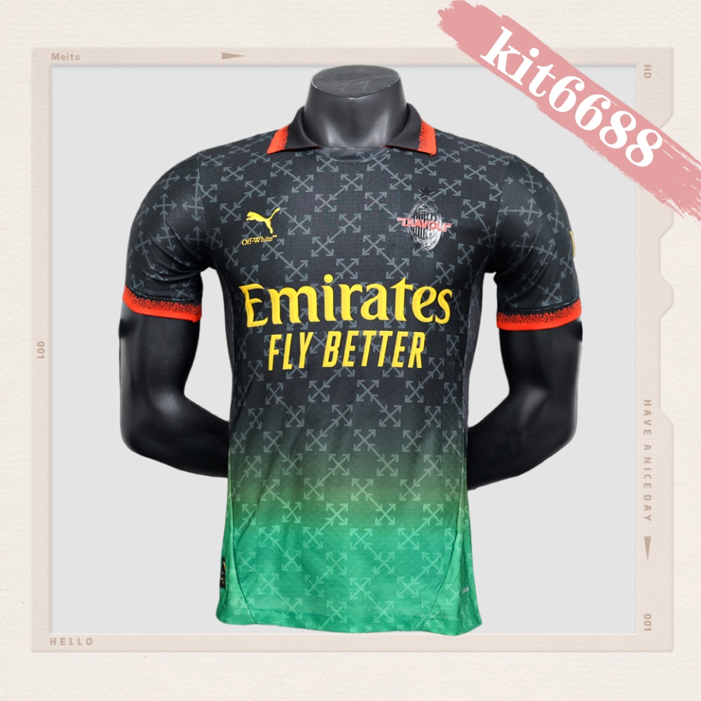 2025/2026 AC Milan Third Away Special Edition Black Football Shirt (Player Edition)