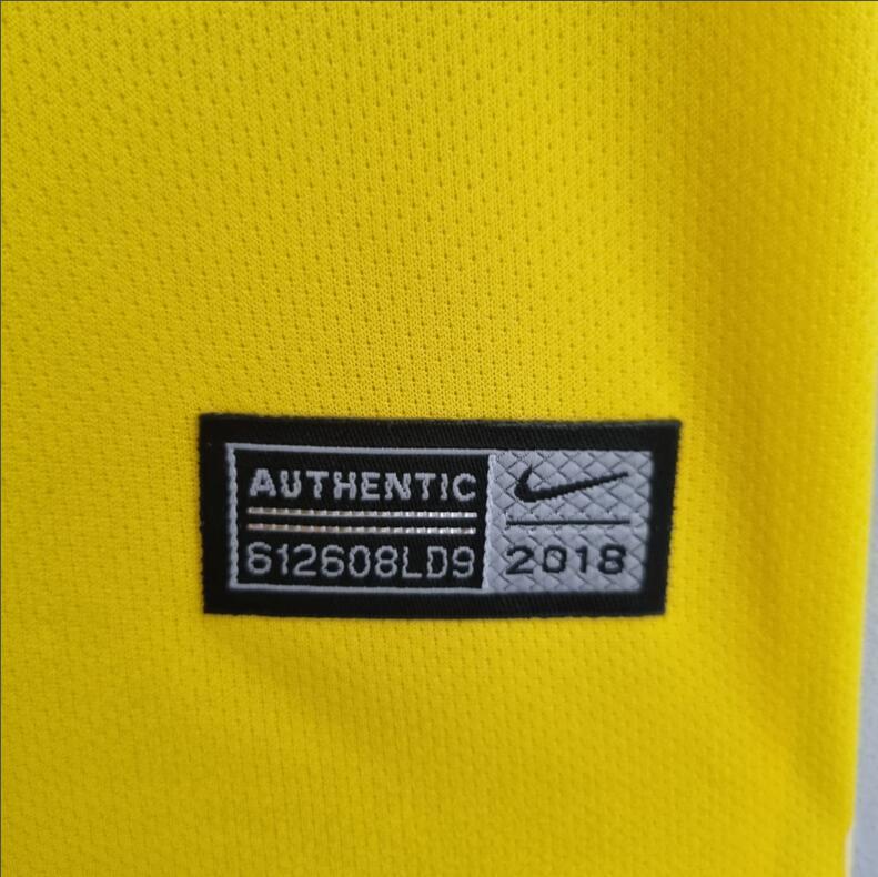 2018 Brazil Home Retro Football Shirt